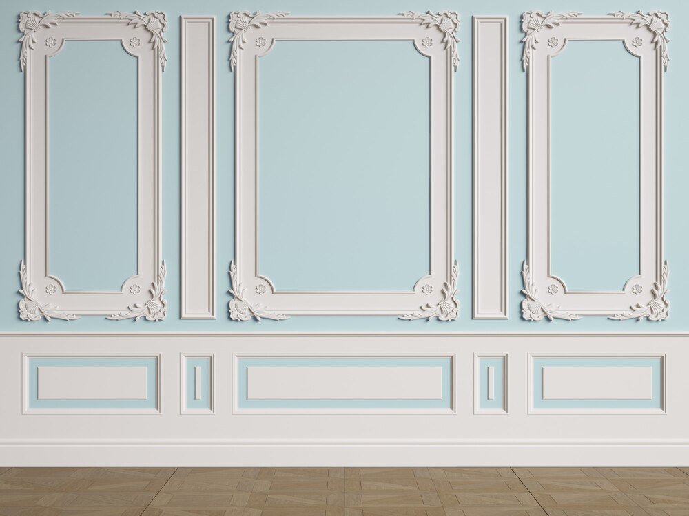 Sztukateria ścienna w salonie – 16 inspirujących aranżacji